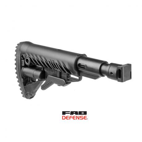 M4-SAIGA SB - Sklopná teleskopická pažba s absorberem pro Saiga (jen pro originálně sklopné saigy) - černá