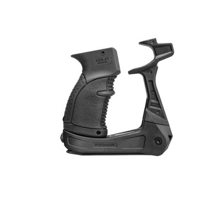 AK-PODIUM - Platforma s dvojnožkou pro zbraně typu AK (včetně pistolové rukojeti) černá