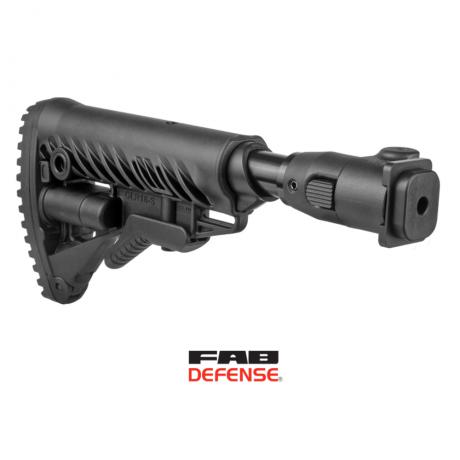 M4-ZAS SB - Sklopná teleskopická pažba s absorberem pro Zastava M70 B1, B3 / M77 B1 černá