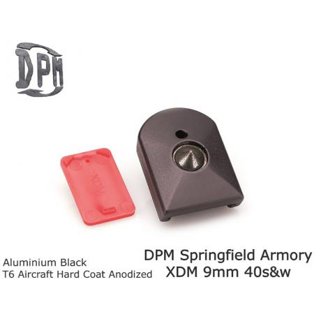 MFA-XDM/1 - Hliníková patka na zásobník pro XDM 9mm/40s&w ALUMINUM BLACK T6 Aircraft Hard Coat Anodized