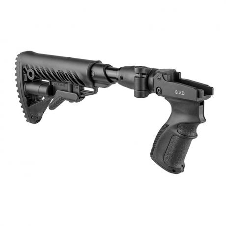 M4-SVD SB - Sklopná teleskopická pažba s absorberem pro SVD černá