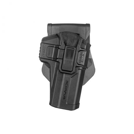 SC G21 RH L2 M24 - Polymerové pouzdro Scorpus pro Glock 21 s pojistkou (pádlo) pro praváka (nelze natáčet) černé