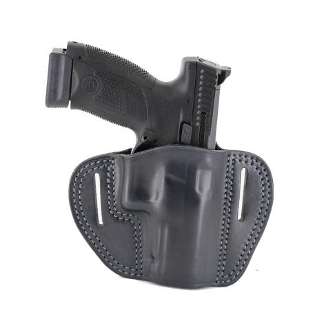 LB-P10C-B-OUT - Vnější kožené opaskové pouzdro pro CZ P-10 C tmavé